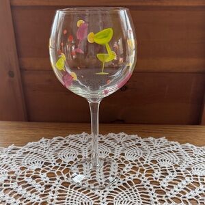 Colorful Cocktail Design Wine Glass